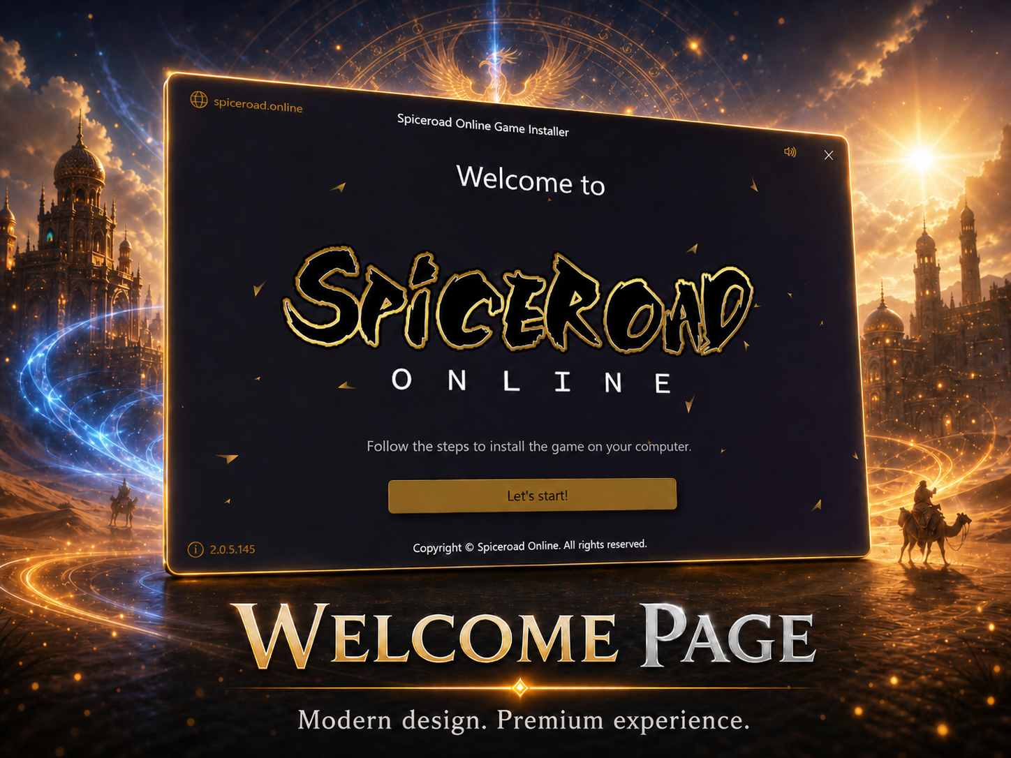 Installer welcome page screenshot